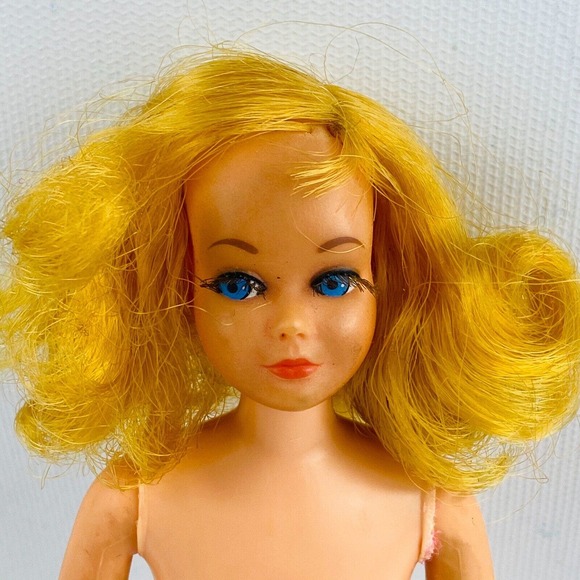 Vintage Dramatic Living Skipper Doll & Swimsuit Rooted Lashes Marked Mattel 1969 - Picture 2 of 12